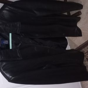 Genuine leather lining jacket